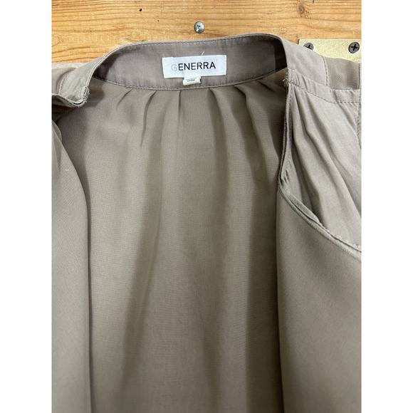 Generra Women’s Taupe Top Size Small Layering Long Sleeveless Blouse Boho - Picture 7 of 7
